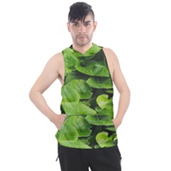 Layered Plant Leaves Iphone Wallpaper Men s Sleeveless Hoodie by artworkshop