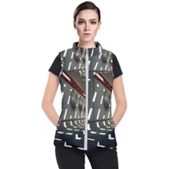 Leading Lines A Holey Walls Women s Puffer Vest by artworkshop