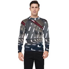 Leading Lines A Holey Walls Men s Long Sleeve Rash Guard by artworkshop