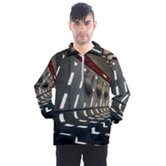 Leading Lines A Holey Walls Men s Half Zip Pullover by artworkshop