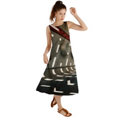 Leading Lines A Holey Walls Summer Maxi Dress by artworkshop