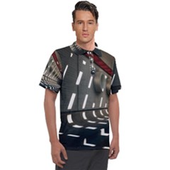 Leading Lines A Holey Walls Men s Polo Tee by artworkshop