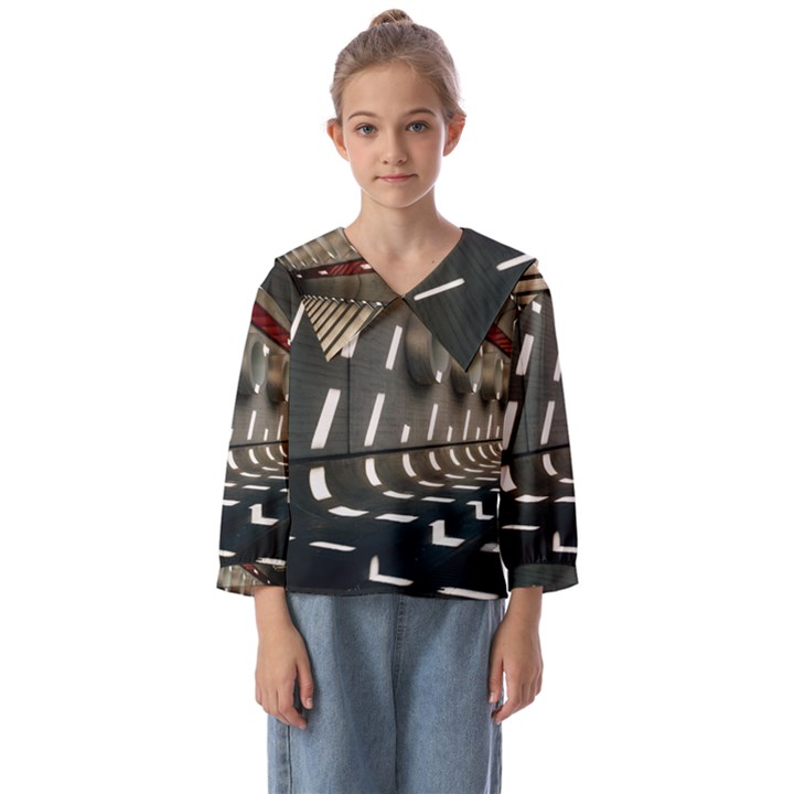 Leading lines a holey walls Kids  Sailor Shirt