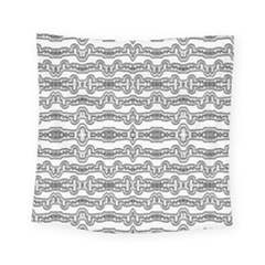 Black And White Tribal Print Pattern Square Tapestry (small)