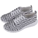 Black And White Tribal Print Pattern Men s Lightweight Sports Shoes View2