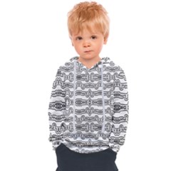 Black And White Tribal Print Pattern Kids  Overhead Hoodie by dflcprintsclothing