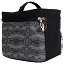 Black And White Tribal Print Pattern Make Up Travel Bag (Big) View2