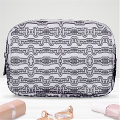 Black And White Tribal Print Pattern Make Up Pouch (small)