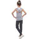 Black And White Tribal Print Pattern Kids  Sleeveless Hoodie View2