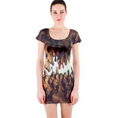 Art Installation Science Museum London Short Sleeve Bodycon Dress by artworkshop