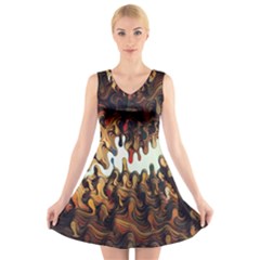 Art Installation Science Museum London V-neck Sleeveless Dress by artworkshop