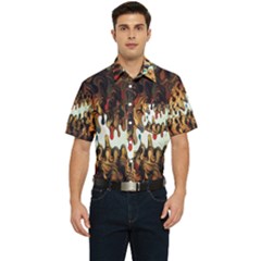 Art Installation Science Museum London Men s Short Sleeve Pocket Shirt  by artworkshop