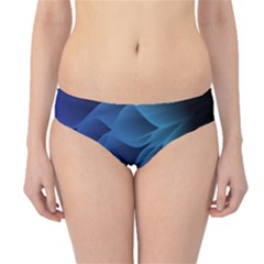 Abstract Blue Background Hipster Bikini Bottoms by artworkshop