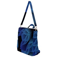 Abstract Blue Background Crossbody Backpack