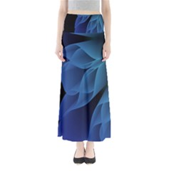 Abstract Blue Background Full Length Maxi Skirt by artworkshop