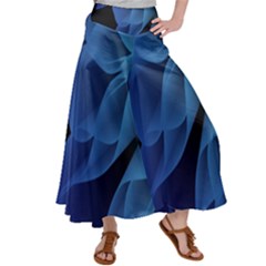 Abstract Blue Background Satin Palazzo Pants by artworkshop