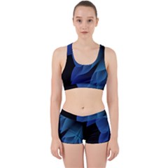 Abstract Blue Background Work It Out Gym Set