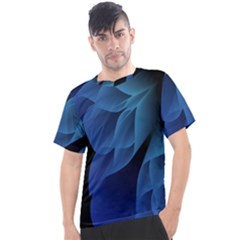 Abstract Blue Background Men s Sport Top by artworkshop