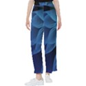 Abstract Blue Background Women s Pants  View1