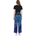 Abstract Blue Background Women s Pants  View2