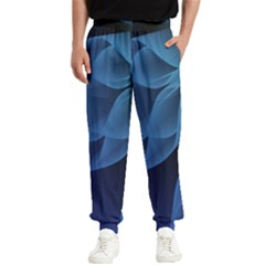 Abstract Blue Background Men s Elastic Waist Pants by artworkshop