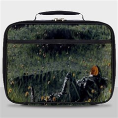 Astronaut Lying In Flowers Fantasy Full Print Lunch Bag by artworkshop