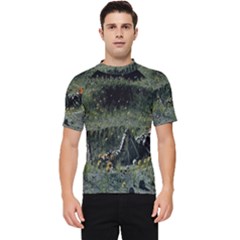 Astronaut Lying In Flowers Fantasy Men s Short Sleeve Rash Guard by artworkshop