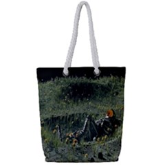 Astronaut Lying In Flowers Fantasy Full Print Rope Handle Tote (small) by artworkshop