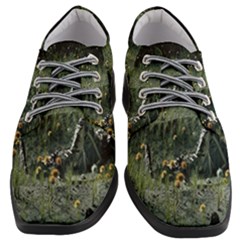 Astronaut Lying In Flowers Fantasy Women Heeled Oxford Shoes by artworkshop