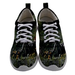 Astronaut Lying In Flowers Fantasy Women Athletic Shoes by artworkshop