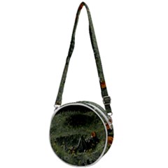 Astronaut Lying In Flowers Fantasy Crossbody Circle Bag by artworkshop