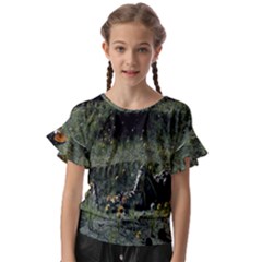 Astronaut Lying In Flowers Fantasy Kids  Cut Out Flutter Sleeves by artworkshop