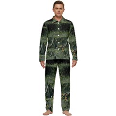 Astronaut Lying In Flowers Fantasy Men s Long Sleeve Velvet Pocket Pajamas Set by artworkshop