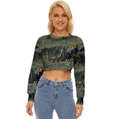 Astronaut Lying In Flowers Fantasy Lightweight Long Sleeve Sweatshirt by artworkshop