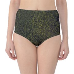 Green Grunge Background Classic High-waist Bikini Bottoms by artworkshop