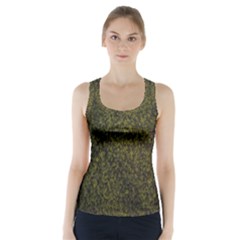 Green Grunge Background Racer Back Sports Top by artworkshop