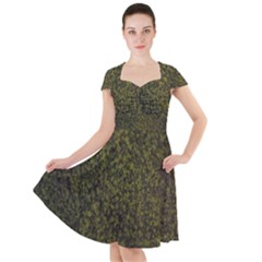 Green Grunge Background Cap Sleeve Midi Dress by artworkshop