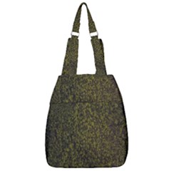 Green Grunge Background Center Zip Backpack