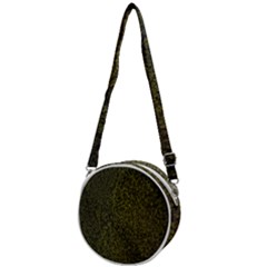 Green Grunge Background Crossbody Circle Bag by artworkshop