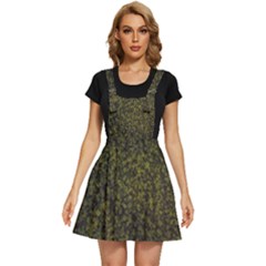 Green Grunge Background Apron Dress by artworkshop