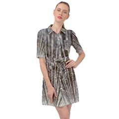 Light Cloud Belted Shirt Dress by artworkshop