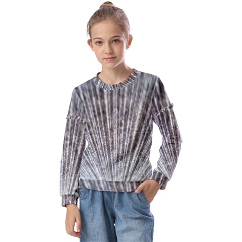 Light Cloud Kids  Long Sleeve Tee With Frill  by artworkshop