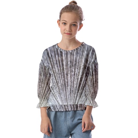 Light Cloud Kids  Cuff Sleeve Top by artworkshop