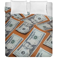 Money Pattern Duvet Cover Double Side (california King Size) by artworkshop