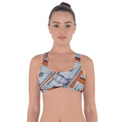 Money Pattern Got No Strings Sports Bra by artworkshop