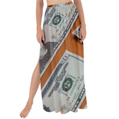 Money Pattern Maxi Chiffon Tie-up Sarong by artworkshop