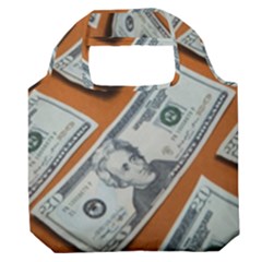 Money Pattern Premium Foldable Grocery Recycle Bag by artworkshop