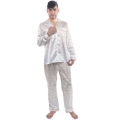 Pattern Abstrakwallpaper Men s Long Sleeve Satin Pajamas Set by artworkshop