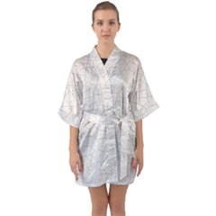 Pattern Abstrakwallpaper Half Sleeve Satin Kimono  by artworkshop