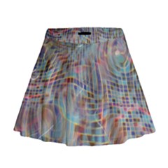 Pattern Texture Design Mini Flare Skirt by artworkshop